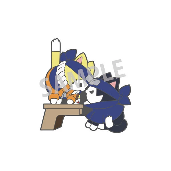 Pin Badge Naruto Uzumaki & Sasuke Uchiha MEGA CAT PROJECT - Meccha Japan