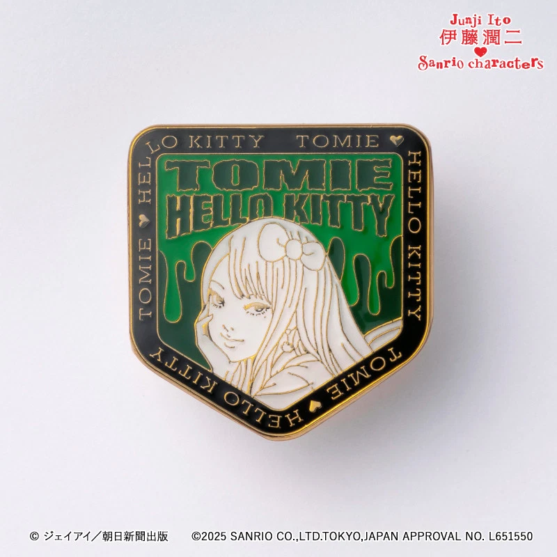 Badge Pin Gal Tomie & Hello Kitty Junji Ito x Sanrio Characters ...