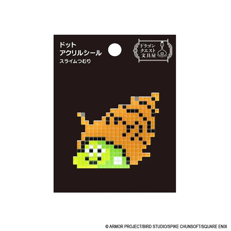 Pin Drawing Sticker Acrylic Sticker Pixel Art Shell Slime Dragon Quest - Meccha Giappone