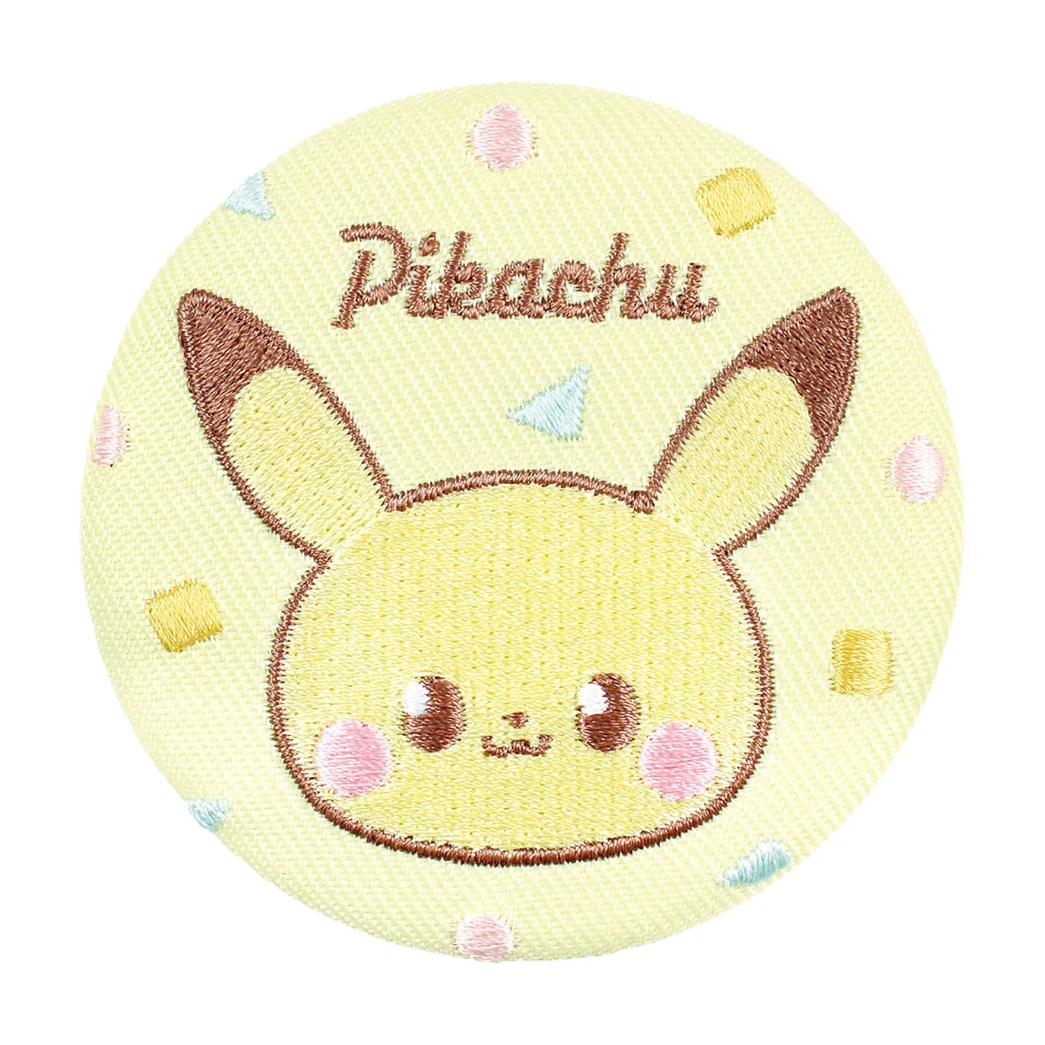 Embroidered Can Badge Pikachu Pokémon Poképeace - Meccha Japan
